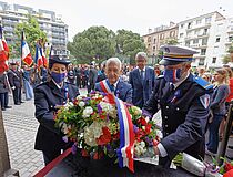 cérémonie de commémoration du 77e anniversaire de la Victoire du 8 mai 1945 - Agrandir l'image (fenêtre modale)