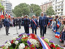 cérémonie de commémoration du 77e anniversaire de la Victoire du 8 mai 1945 - Agrandir l'image (fenêtre modale)
