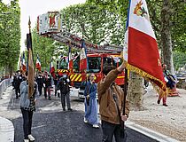 cérémonie de commémoration du 77e anniversaire de la Victoire du 8 mai 1945 - Agrandir l'image (fenêtre modale)