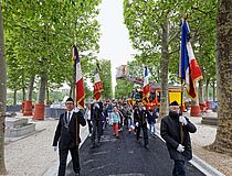 cérémonie de commémoration du 77e anniversaire de la Victoire du 8 mai 1945 - Agrandir l'image (fenêtre modale)